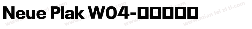 Neue Plak W04字体转换